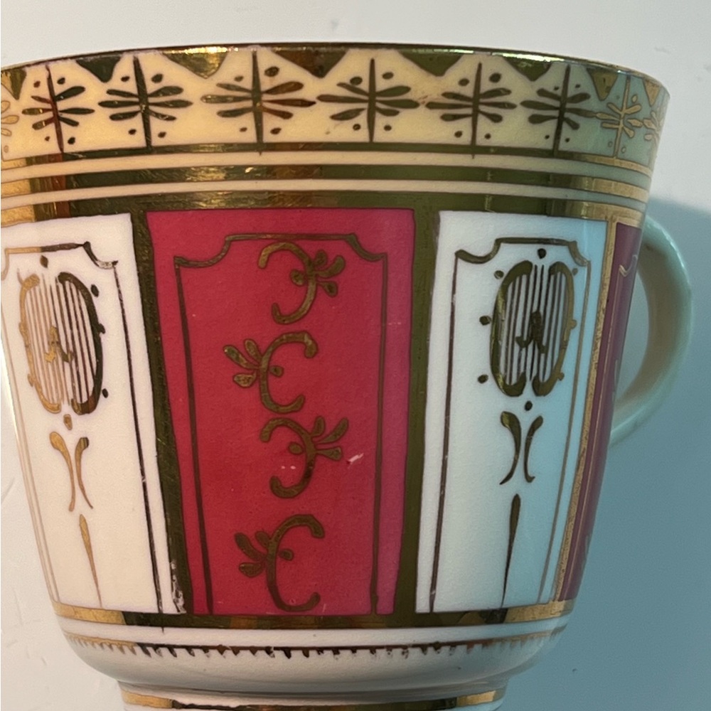 Old Paris Porcelain Hand-painted Teacup